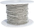 Ball Chain Spool #3 Nickel Plated Steel Bead Chain, 2.4 Diameter, 100 Feet with 30 Matching Connectors