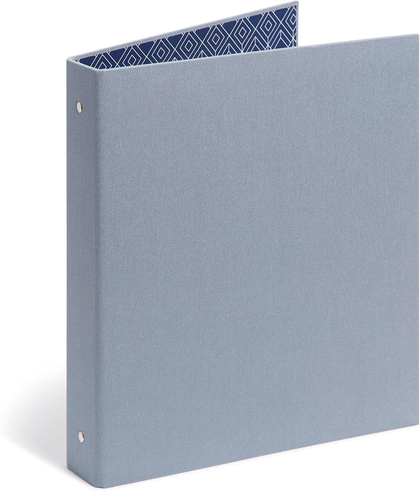 U Brands Fashion Binder, Linen, Blue Gray, 1” Rings, 1 Count