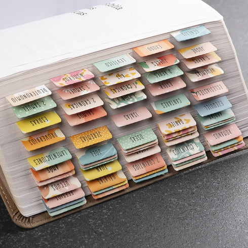 DiverseBee Spanish Bible Tabs, Large Print Easy to Read, Bible Journaling Book Tabs, Christian Gift, 66 Bible Tabs,