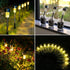 GIGALUMI Solar Pathway Lights 12 Pack, Stainless Steel IP44 Waterproof Auto On/Off Outdoor LED Solar Landscape Lights for Garden, Yard, Patio, Path and Walkway. (Warm White) by GIGALUMI