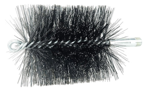 Weiler 44169 4" Double Spiral Flue Brush, 012 Steel Fill, Made in The USA