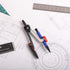 Mr. Pen Compass for Geometry, Mechanical Pencil Style Drawing Tool, Math Drafting Tools, Circle Drawing Compass