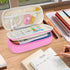 KMUYSL Large Pencil Case, Big Pencil Pouch with 3 Compartments, Handheld Zipper Pen Bag Organizer for School & Office