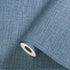 Blue Linen Peel and Stick Wallpaper for Cabinets Countertops Waterproof Grasscloth Textured Self Adhesive 78.7in