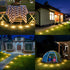 2-in-1 8 Pack) Flacchi Solar Lights Outdoor Waterproof - Solar Powered Ground Lights Outdoor Solar Disk Light Landscape