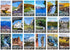 National Park Posters Series B, National Park Postcards Collection, 4" x 6", 100% Recycled Paper Postcards