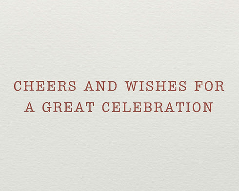 Papyrus Birthday Card (Cheers and Wishes)