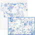 Crisky 50 Pack Blue Floral Blank Note Cards with Envelopes & Stickers,