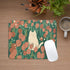 Cute Cat Square Mouse Pad, Aesthetic Anime Cat Mouse Pads for Wireless Mouse, 10"X8" with Non-Slip Rubber Base