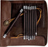 Tungsten Steel Chisel Set, 8 Pcs Metal Engraving Tools with Leather Sheath for Woodworking, Seal and Bamboo Carving