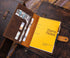 Leather Cover for 6"x9" Steno Notebook, Compatible with Spiral Steno Pads, Brown