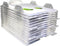 File Organizers, Letter Size, Stackable Trays for Desk, 12 Pack, Clear for Office Files, Mail, Documents