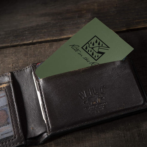 Rite in the Rain Weatherproof On The Go Wallet Notebook, 2" x 3.375", 6 Pack, Green Cover, Blank Pages (No. OTG971L)