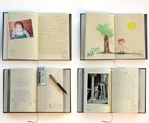 Suck UK Our Life Story Journal, 100 Year Diary Notebook for Baby Book & Engagement Gifts