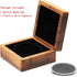 8cm Single Walnut Wood Challenge Coin Presentation Display Box Storage Case Square and Plastic Coin Capsules