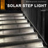 IP67 2PK AUDLES LED Solar Step Lights Waterproof Outdoor Stair Lights, Solar Deck Light Outdoor Decor Solar Decoration