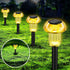 4 Pack, Easter Solar Pathway Lights Outdoor Decorative Yellow LED Mushroom Solar Lights Outdoor Waterproof Solar