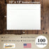 Cashier Depot 100 Booklet Envelopes, 10" x 13" (Open Side), Heavy 28lb Paper, Gum Flap, White
