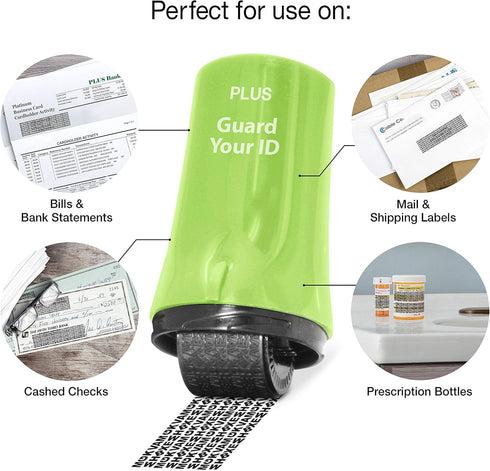 Guard Your ID Advanced Roller for Identity Theft Prevention, Green (38311)