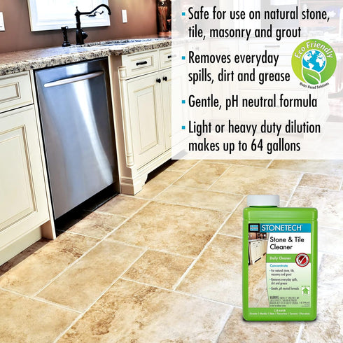 1 Quart/32OZ (946ML) STONETECH Stone & Tile Cleaner, Bottle