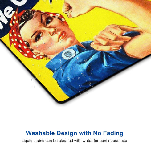 Inspirational Mouse Pad, Small Non-Slip Rubber Mousepad for Wireless Mouse with Personalized Custom Design We Can Do It
