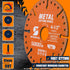 Diamond Cutting Wheel 3 Inch with 3/8" Arbor Hole, Metal Cut Off Disc with 5000+ Cuts on Rebar, Steel, Iron and INOX