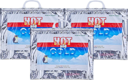 Superio Hot and Cold Insulated Bags for Food Delivery, Grocery Shopping Bags,
