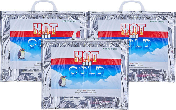Superio Hot and Cold Insulated Bags for Food Delivery, Grocery Shopping Bags,