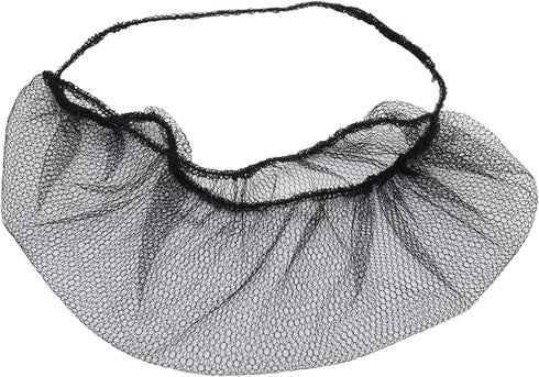 100 pieces Disposable Nylon Honeycomb Royal Beard Protector Nets, Latex Free (Black)