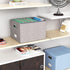 Oterri File Organizer Box, Filing Box with Lid, Portable Hanging File Box for Letter/Legal Storage, Gray