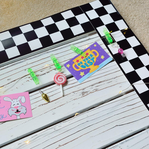 Youngever 52.5 ft Bulletin Board Borders, Checker Design for Classroom Decoration