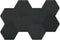 Vienrose Hexagon Felt Bulletin Board Tiles with 35 Push Pins for Wall Decoration in Office, Home, and School, Black 8