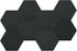 Vienrose Hexagon Felt Bulletin Board Tiles with 35 Push Pins for Wall Decoration in Office, Home, and School, Black 8