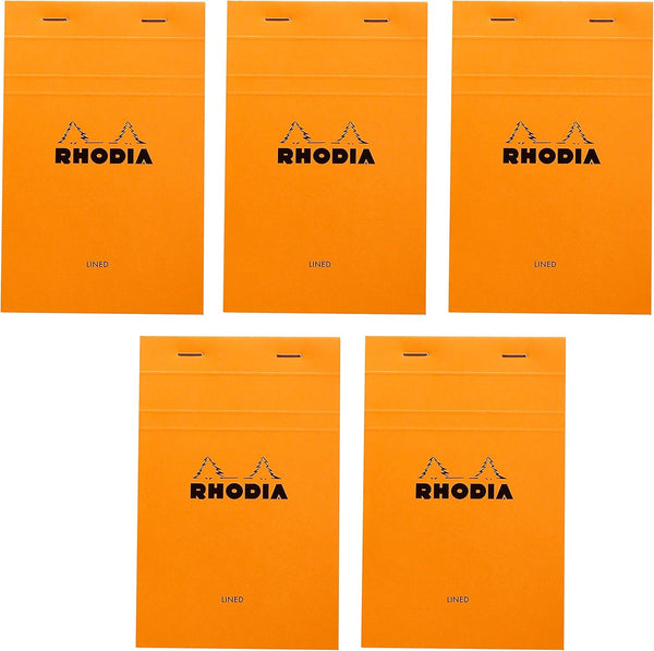Rhodia Top Staplebound No. 14 Notepad (4.375 x 6.375), Pack of 5