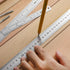 Mr. Pen Stainless Steel Rulers, 3 pcs, 6", 8", & 12", Metal Rulers for School and Office, Thin Flat Design