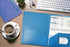 Better Office Products 24 Pack Heavyweight Light Blue Plastic 2 Pocket Portfolio Folder, Letter Size