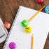 Mr. Pen Smiley 6 Pack - Kids Pencil Sharpener for Colored Pencils, Manual