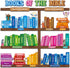 BeYumi 110Pcs Bible Learning Bookshelf Cutouts Back to School Books of The Bible Learning Bulletin Board Set for