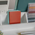 Martha Stewart Weston Wooden Desktop Organizer with Open Lower Storage Compartment, White