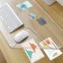 Awnour Clear Desk Mat, 32 x 16 inches, Transparent Plastic Desk Protector for Office and Home