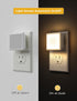 L LOHAS LED Night Lights Plug into Wall, 2-Pack, 0.3W Dusk to Dawn Soft White Nightlight for Bedroom and Bathroom