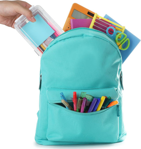 6 Pack, Mr. Pen- Clear Pencil Boxes, Snap-Tight Lid, Crayon Box, Plastic