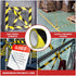 GGR Supplies T.R.U. SST-618C Green & White Hazard Warning Safety Stripe Tape, 3" Wide x 18 yds