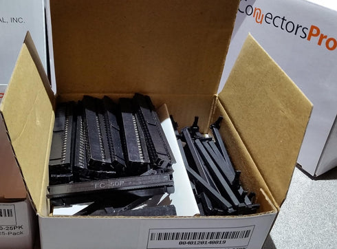 Pc Accessories - Connectors Pro 25-Pack, 50P Dual-Row 2.54mm 0.1" IDC Socket for Standard Flat Ribbon Cable