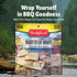 Packaging 3 Pack Backpacking, Bridgford BBQ Pork - Shelf-Stable High-Protein Survival Food in Convenient - - Camping