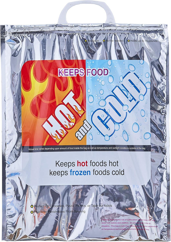 Superio Hot and Cold Insulated Bags for Food Delivery, Grocery Shopping Bags,