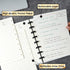 Discbound Notebook - Customizable Refillable 5 Subject Journal with 120 Wide Ruled Pages, 6 Binder Dividers & 16 Tabs,