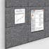 Large Office Cork Board Alternative, 47"x35", 12 Pack Felt Wall Tiles Self-Adhesive Safe Removable No Damage for Wall.
