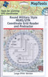 Round Military Coordinate Scale and Protractor - Precision Measuring Tool