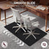 EHVTIZ 36"x48" 3D Chair Mat for Hard Floors, Geometric Textured Floor Protector, Heavy-Duty Office & Home Carpet